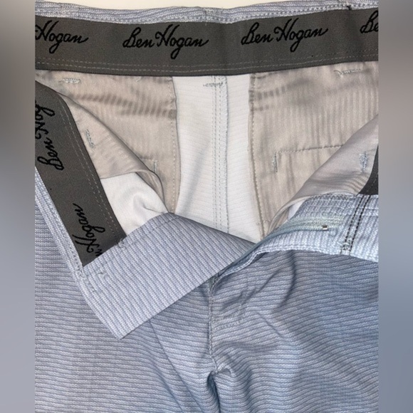 2/40$ Men’s Ben Hogan light gray blue stretchy golf shorts size 30 - Picture 3 of 8